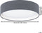 EGLO Pasteri - Plafondlamp - LED - Ø32 cm - Wit - Grijs