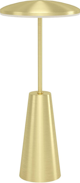 EGLO Piccola Tafellamp - Aanraakdimmer - Draadloos - 28 cm - Goud - Instelbaar wit licht - Oplaadbaar - Buiten en Binnen