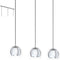 EGLO Rocamar - Hanglamp - E27 - 3 Lichts - Lengte 78 cm - glas - Grijs/Zilver