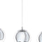 EGLO Rocamar - Hanglamp - E27 - 3 Lichts - Lengte 78 cm - glas - Grijs/Zilver