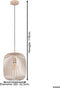 EGLO Romazzina Hanglamp - E27 - Ø 32,5 cm - Zandkleur