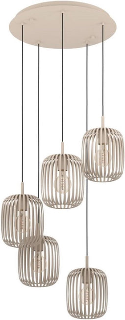 EGLO Romazzina Hanglamp - E27 - Ø 50 cm - Zandkleur/Beige