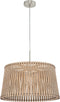 EGLO Sendero - Hanglamp - 1 Lichts - Ø450mm. - Nikkel-Mat - Ahorn