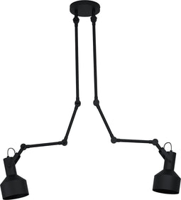 EGLO Takeley Plafondlamp - E27 - 198 cm - staal - verstelbaar - Zwart