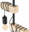 EGLO Townshend Vloerlamp - E27 - 2 Lichts - Zwart/Bruin - FSC Hout