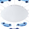EGLO Viki 1 Plafond- en Wandlamp - E27 - Ø 63 cm - Blauw/Wit - auto thema