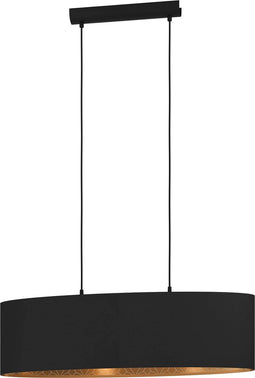 EGLO Zaragoza Hanglamp - E27 - 78 cm - Zwart/Goud