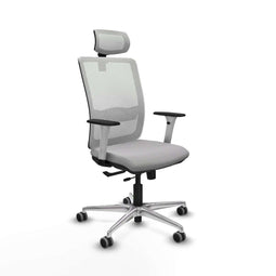 Piqueras y Crespo 1B086G2 - Bureaustoel - Verstelbare hoogte 50-62 cm - Lichtgrijs