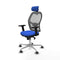 Piqueras y Crespo 2D086G2 - Bureaustoel - Verstelbare hoofdsteun en hoogte - Blauw
