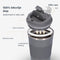 Castagnola Thermosbeker - Koffiebeker To Go - Dubbelwandig - 380 ML - RVS - Grijs