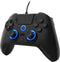 EgoGear - Bedrade controller met paddels SC10 zwart voor PS4/PS3/PC, aanpasbare RGB, trilmotoren, 3,5 mm aansluiting, 800 mAh