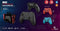 EgoGear - Draadloze Controller SC20 Zwart voor Nintendo Switch, Switch OLED, PS3 en PC - Oplaadindicator en spelersnummer - Ergonomisch ontwerp - 550mAh