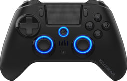 EgoGear - Draadloze Gaming Controller met Peddels Bluetooth SC15 Zwart voor PS4/PS3/PC, Aanpasbare RGB, Vibratiemotoren, 3,5 mm jackpoort, 800 mAh
