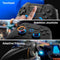EgoGear - Draadloze Gaming Controller met Peddels Bluetooth SC15 Zwart voor PS4/PS3/PC, Aanpasbare RGB, Vibratiemotoren, 3,5 mm jackpoort, 800 mAh