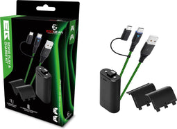 EgoGear - Play, Charge Batterij Pack - lange batterijduur - Xbox Series X - S - One - Zwart