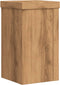vidaXL - Plantenstandaards - 2 - st - 10x10x18 - cm - hout - artisanaal - eiken