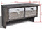 vidaXL Wandschap - 60x23,5x33 cm - 2 manden 4 haken - wit