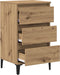 vidaXL - Nachtkastje - Artisan - Eiken - 40x35x70 - cm - Bewerkt - Hout
