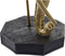 Decoratieve figuren DKD Home Decor Olifant Zwart Gouden Metaal Hars (60 x 36 x 73 cm)