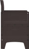 vidaXL - Tuinmeubelen - met - kussens - 2 - stuks - Bruin - Poly - Riet