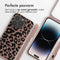 iMoshion Hoesje Geschikt voor iPhone 14 Pro Hoesje Met Koord - iMoshion Siliconen design hoesje met koord - Roze / Animal Pink
