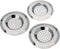 Gootsteenzeefje 3 stuks | Gootsteenfilter | Gootsteenzeef - RVS Zilver (2x) 8cm (1x) 6.5cm