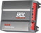 MTX-versterker TX2275 2 x 110 W Rms @ 2O of 1 x 220 W Rms @ 4O Class-AB Filter Actieve variabele ingangen Hoog niveau