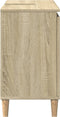 vidaXL - Badkamerkast - 65x33x60 - cm - bewerkt - hout - sonoma - eikenkleurig
