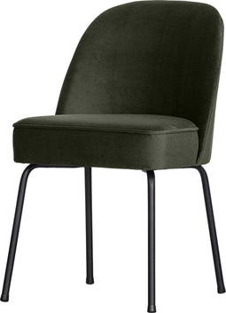 BePureHome Vogue Eetkamerstoel - Fluweel - Donker Groen - 83x50x57