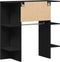 vidaXL - Hal - - kast - Zwart - Eiken - 97,5x37x99 - cm - Engineered - Wood