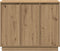 vidaXL - Dressoir - met - LED - Artisan - Eiken - 90x32x75 - cm - Gelaagd - Hout