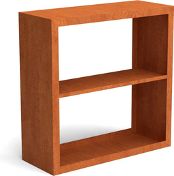 Egura cortenstaal houtopslag onderverdeling 2 vakken 1000x385x1000 mm