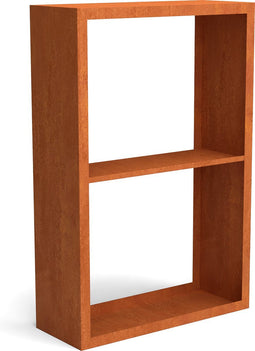 Egura cortenstaal houtopslag onderverdeling 2 vakken 1000x385x1500 mm