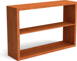 Egura cortenstaal houtopslag onderverdeling 2 vakken 1500x385x1000 mm