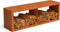 Egura cortenstaal houtopslag onderverdeling 2 vakken 1500x385x500 mm