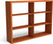 Egura cortenstaal houtopslag onderverdeling 6 vakken 2000x385x1500 mm