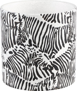 PTMD Zibra Ronde Bloempot - H17 x Ø17,5 cm - Keramiek - Wit