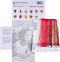 Thea Gouverneur - Borduurpakket met telpatroon - 520A - Voorgesorteerde DMC Garens - Rood-Witte Dubbele Tulp - Aida - 34 cm x 36 cm - DIY Kit
