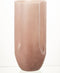 J-Line vaas Trikkie - glas - roze - 29 cm hoog