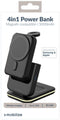 Mobilize 4 in 1 - Draadloos Oplaadstation met Afneembare Powerbank 5000mAh - MagSafe-compatibel - Zwart