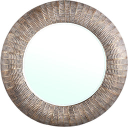 PTMD Arenxa Gold Iron Mirror With Stripes Round