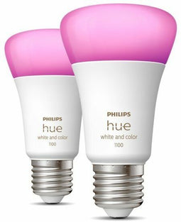 Philips Hue White en Color Ambiance - Slimme LED-lampen - 1100 Lumen - (2 stuks)
