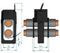 Celsa TQ 84 400/5A 0.5VA Kl. 1 70006-1340 Kabelombouw stroomomvormer Primaire stroom 400 A Secundaire stroom 5 A Doorvo