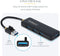 Startech.com H5A4A - 4-Port USB-A Hub - 5Gbps Bus Powered Compact Draagbare USB Hub - Zwart