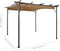 vidaXL-Pergola-met-uittrekbaar-dak-180-g/m²-3x3-m-staal-taupe