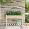 vidaXL - Tuinbak - met - Rek - 115x59x76 - cm - Massief - Houten - Vuurhout