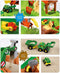 Klein Toys John Deere - Zand- en waterspeeltafel - 2in1 boerderij met afneembare bassins - Groen Geel - 64x46x60 cm
