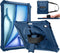 ZtotopCases iPad Air 12,9 inch - Schokbestendige full body beschermhoes - 360° draaibare polsband - Blauw