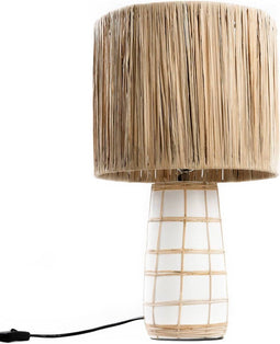 Safaary - Bazar Bizar Tafellamp Naturel Wit Skiathos