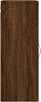 vidaXL - Wandkast - 34,5x34x90 - cm - bewerkt - hout - bruin - eikenkleur